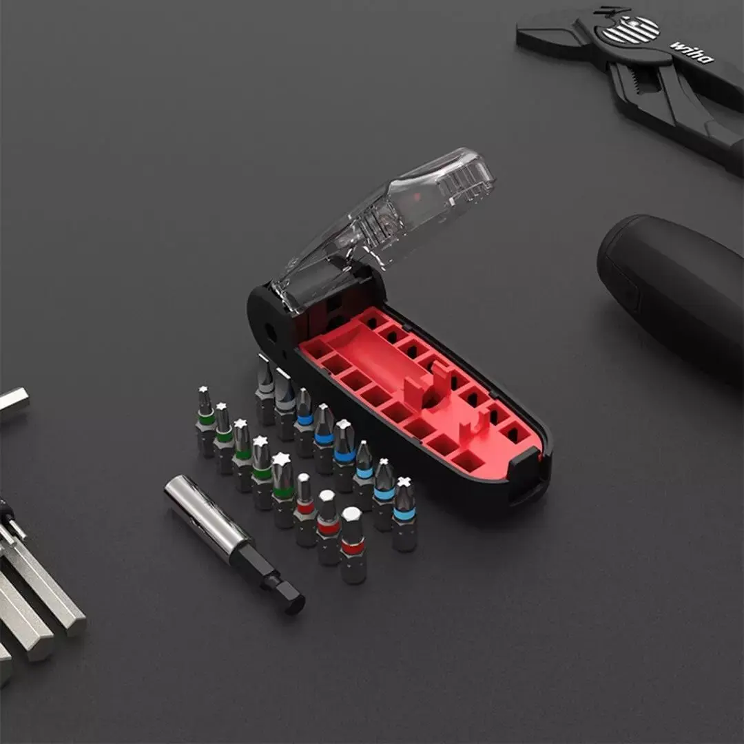 Xiaomi Wiha 17 IN 1 Magnetic Wrench Screwdriver Bits Kit Mini Portable Magnetic Handle Turn Screwdriver Set Hand Repair Tools