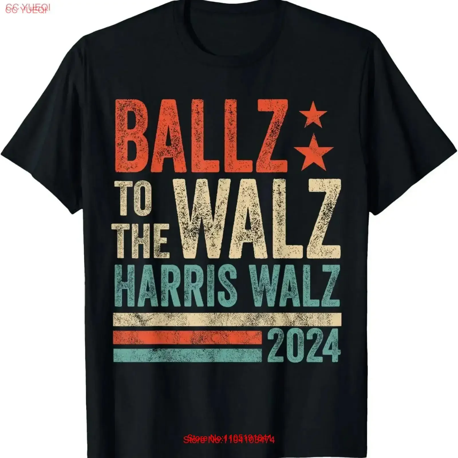 

Ballz to the walz harris waltz kamala для мужчин и женщин футболка винтажная стираная удобная мужская растягивающаяся слегка дышащая