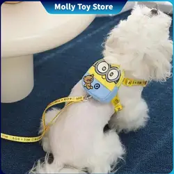 Minionki Seria Hoopet Puppy Haulage Rope Small Dog The Standard Poodle Bichon Frise Chest Strap Walk The Dog Traction Strap Gift