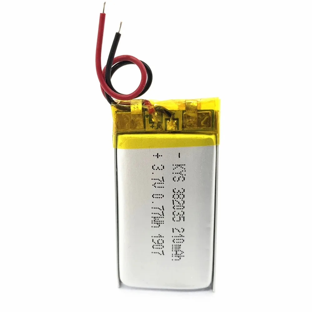 buy more will cheap Battery Pack Integrated Factory Supply 382035 352035 210mAh 3.7VLED Lighting Polymer Battery