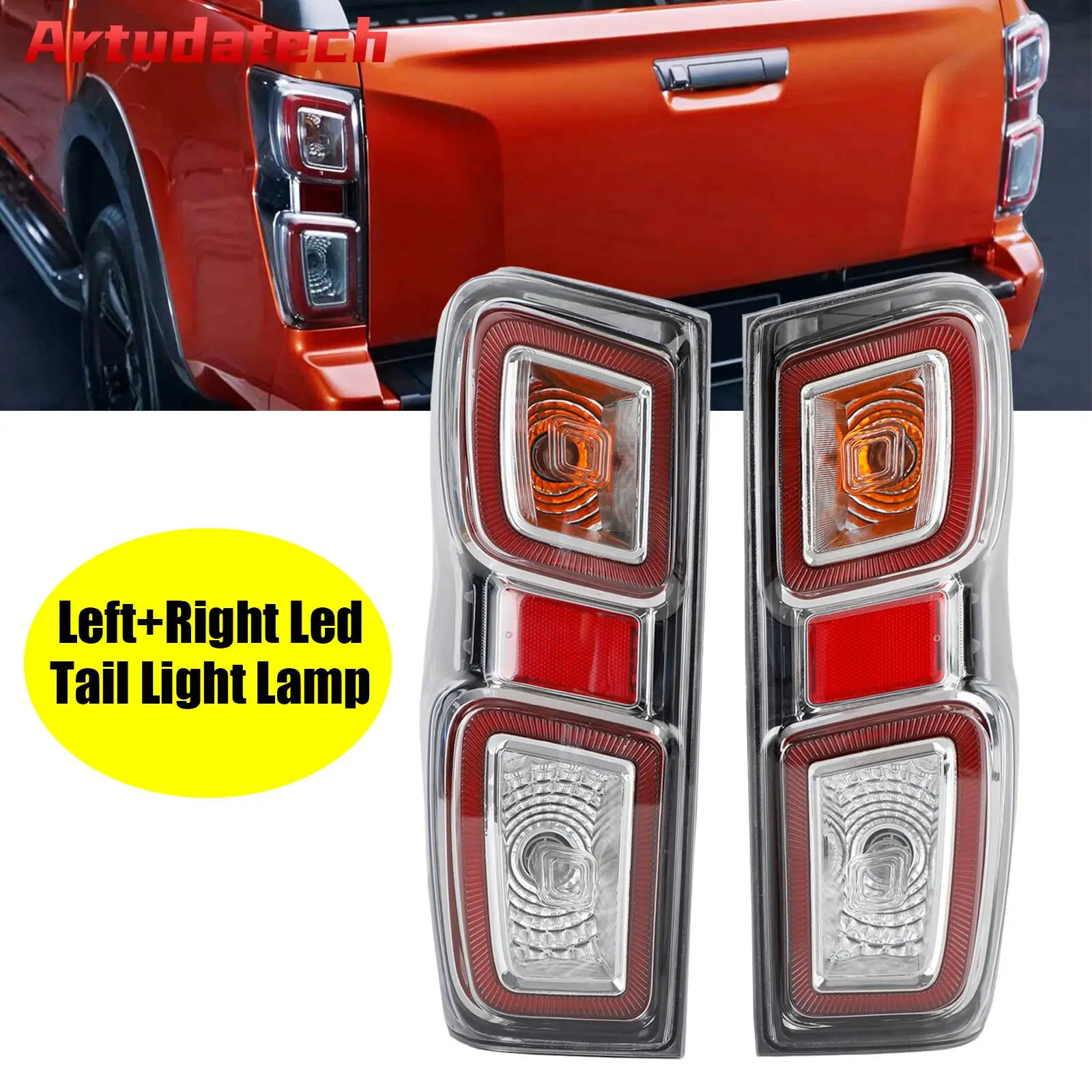 

Artudatech L+R Led Tail Light Lamp For Isuzu D-max Pickup 2020-2022 Car Accessories