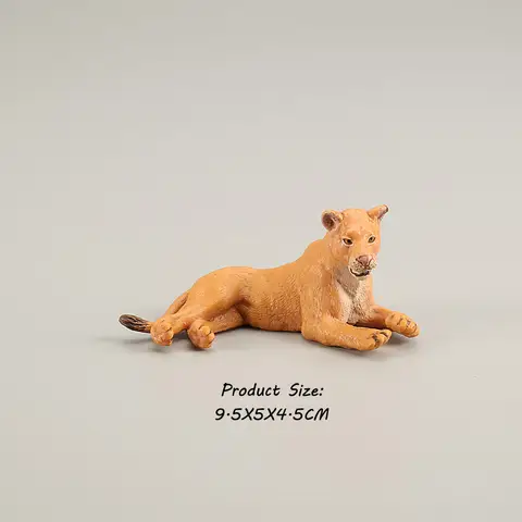 Lejonfigur Leksaksdjur Figurer Lejoninna Djungel Vilda Djurfigurer Actionfigur Barnleksak Plastleksaker Barnpresenter 10 best sales djungeldjur - №8