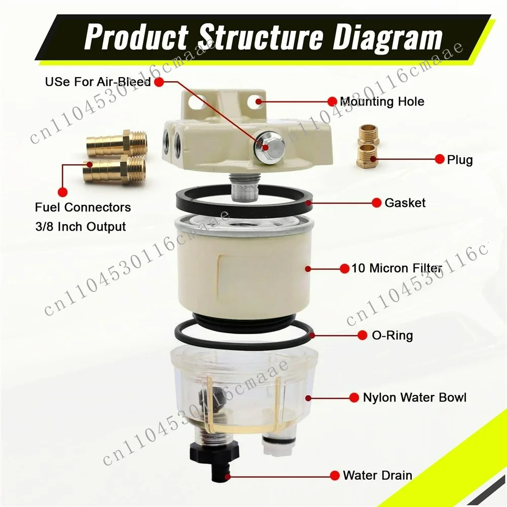 R12T marine water separator is suitable for ship small engine tanker ship speedboat