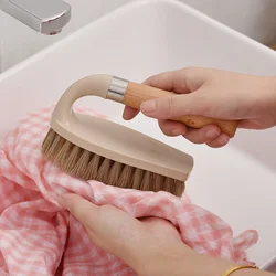 Wooden Cleaning Brush Multifunctional Log Color Shoe Washing Laundry Cleaning Brush Bathroom Floor Decontamination Brush