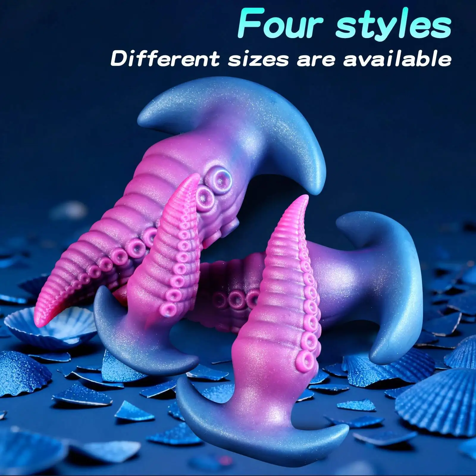 Octopus Tentacle Dildo Silicone Gradient Color for Adults Strong Stimulation Anal Vaginal Use Personal Pleasure Sex Toy - Image 2