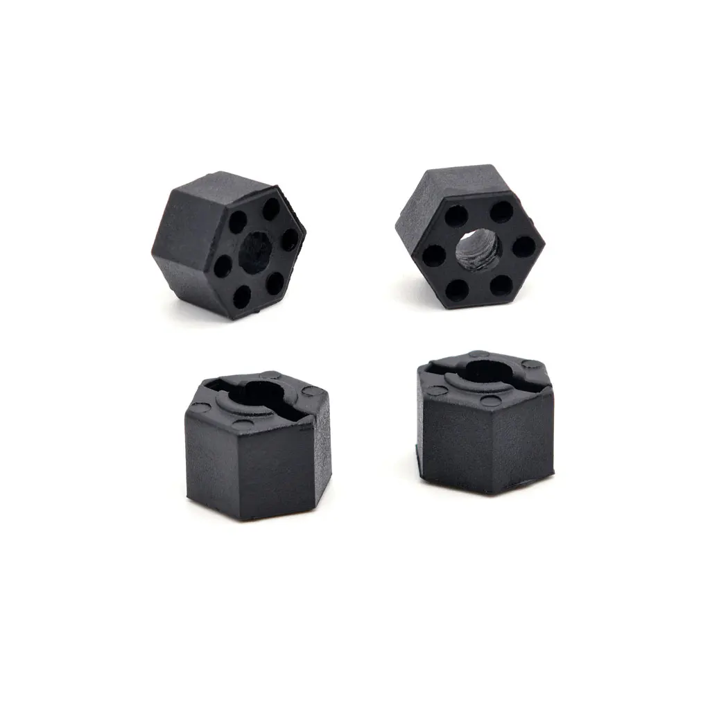 Adaptador hexagonal de 4 ruedas para coche de control remoto, accesorios de repuesto para ZD Racing piezas DBX10 7504, 1/10