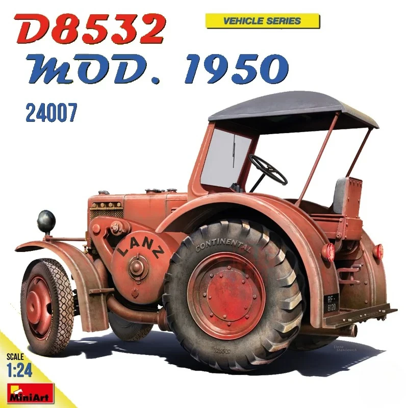 

Miniart 24007 1/24 German Tractor D8532 1950 Type Model Kit