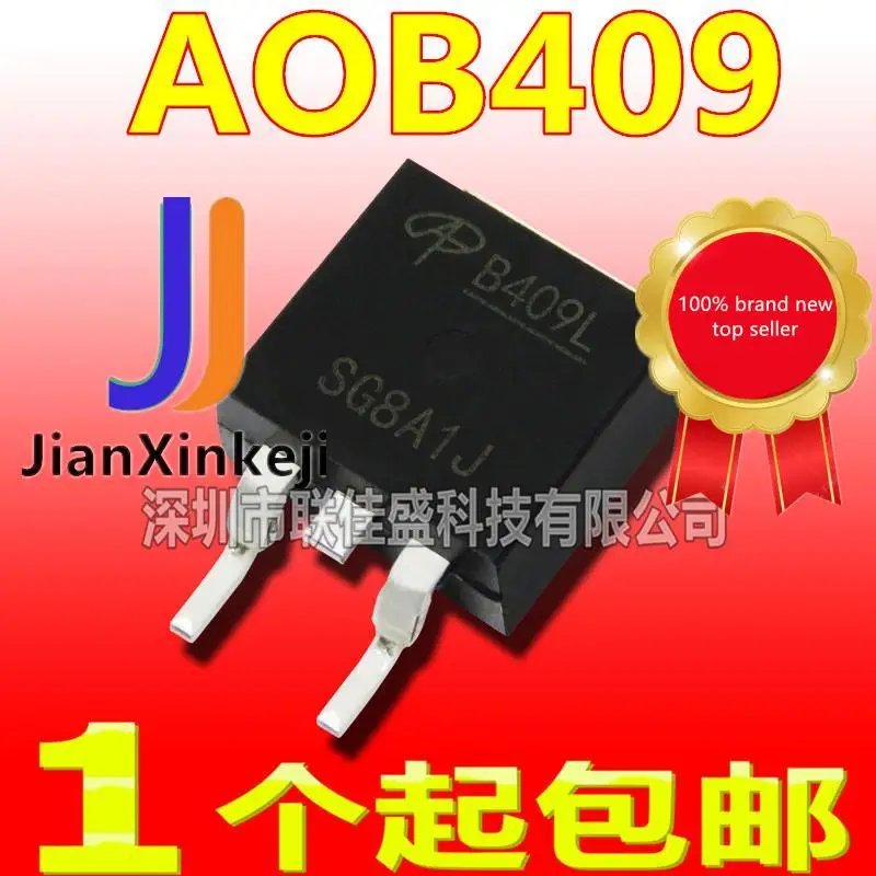 

10pcs 100% orginal new in stock AOB409L FET P channel 31.5A 60V TO-263 B409