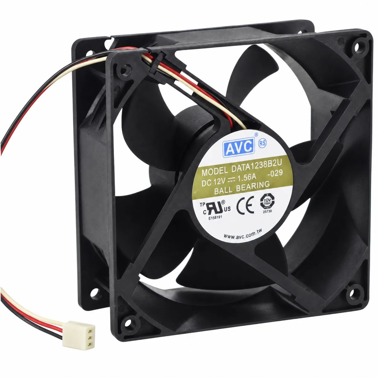 DATA1238B2U Server Cooling Fan 120x120x38mm 12038 Case DC 12V 1.56A Dual Ball for AVC