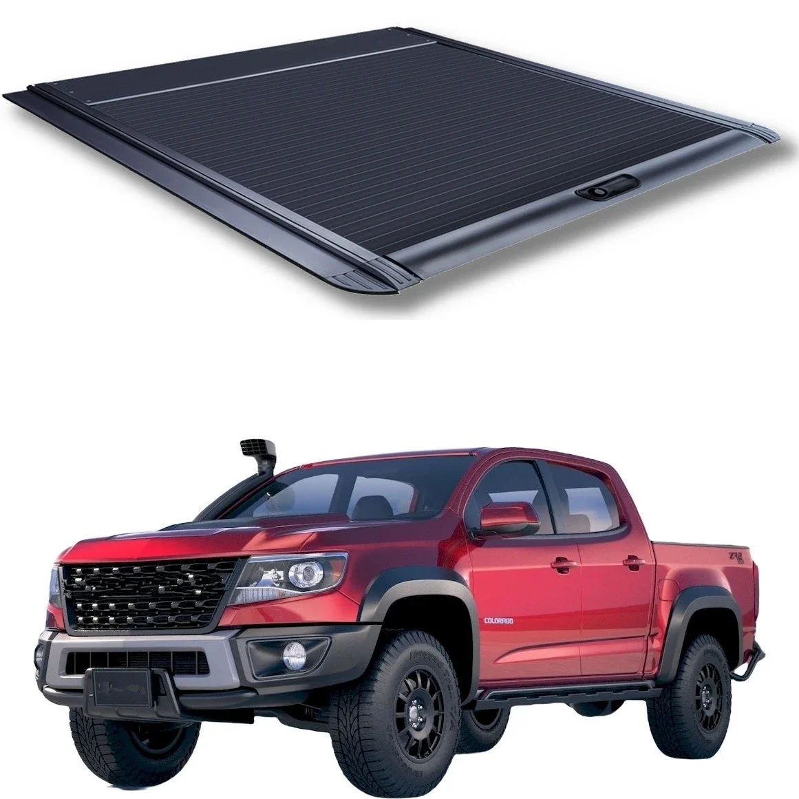 Aluminum hard telescopic manual pickup lathe cover For Chevrolet COLORADO V6 2019 (US Version) (Korean Custom)