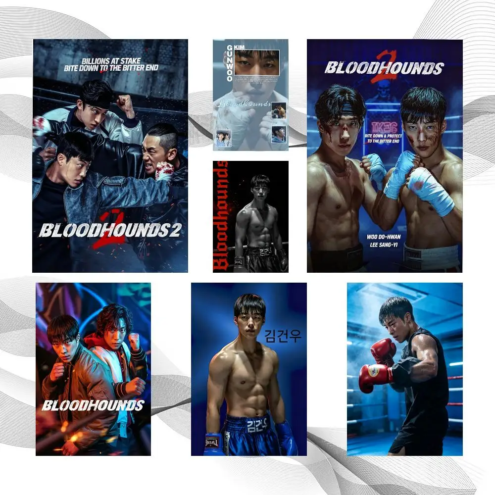 Series Popular TV B-Bloodhounds Poster Peel And Stick Wall Art Self Adhesive PP Waterproof Wall Decor Living Room Bedroom Gift
