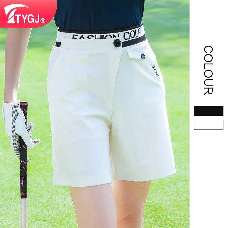 TTYGJ 2023 Summer New Golf Pants Ttygj Women\'s Stretch Five-part Pants Casual Fashion Sports Shorts