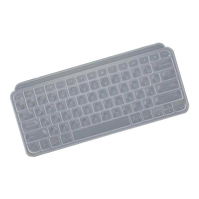 Silicone Transparent Keyboard Cover Skin Protector For Logitech MX Keys Mini Wireless Wireless Keyboard Without Numeric