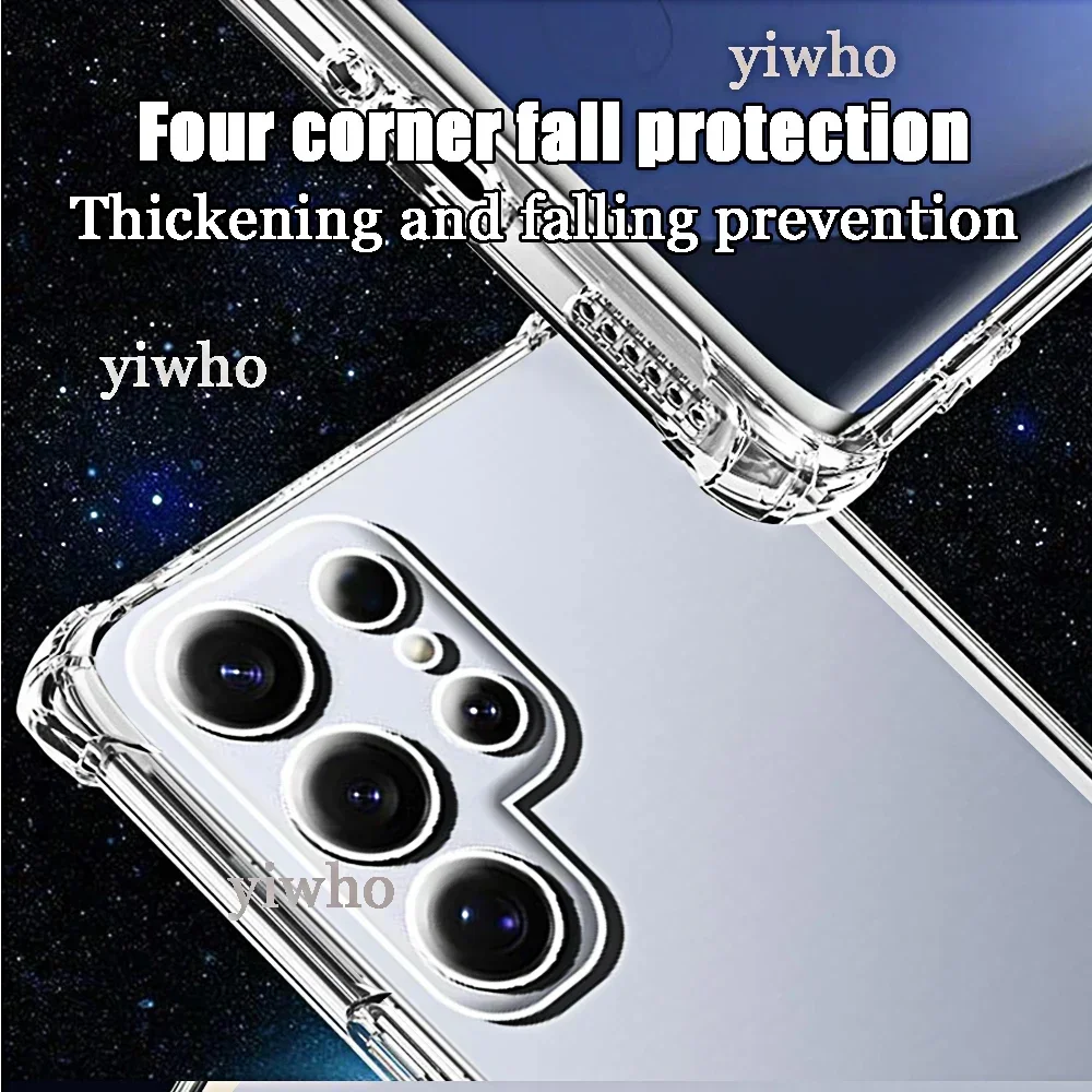Shockproof Phone Case for Samsung Galaxy s25 ultra S24 FE Transparent Clera Back Covers S24 S23 S22 S21 Plus FE ultra phonecases