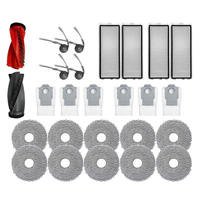 ABRG-สําหรับ Roborock Qrevo Curv อุปกรณ์เสริม Hepa Filter Mop ผ้าถุงเก็บฝุ่นหลักแปรงด้านข้าง