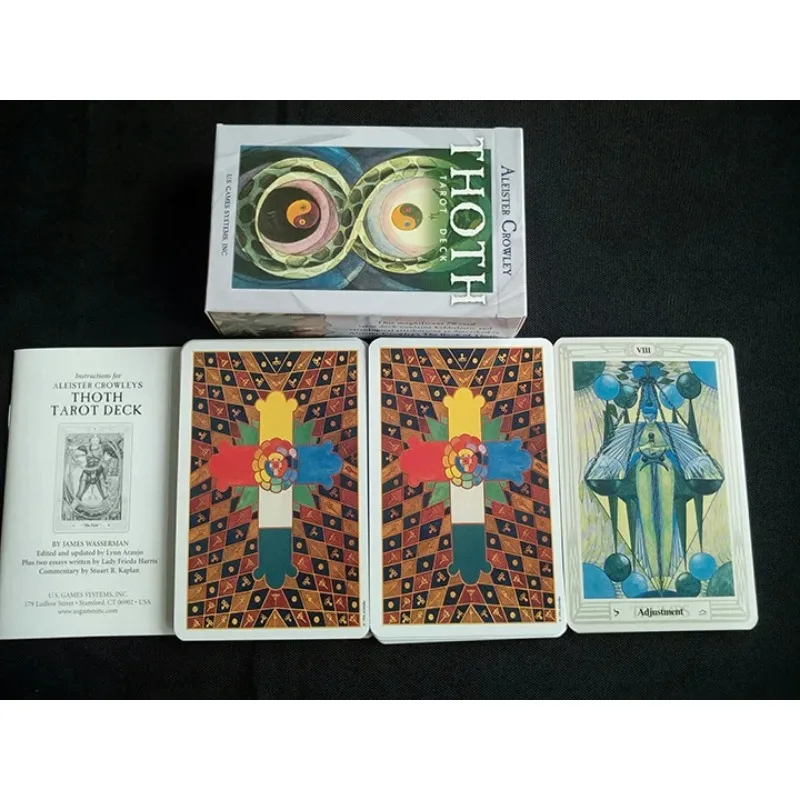 78pcs/set Original Aleister Crowley Thoth Tarot cards Divination board game card set all in English