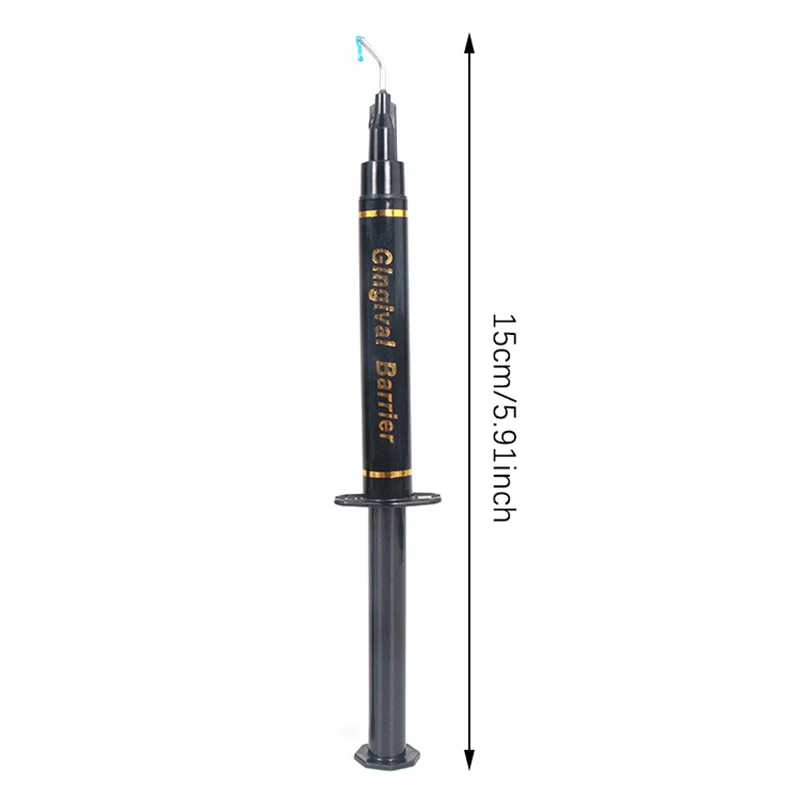 1.5/2.5/3ML stomatologiczna strzykawka żel protektor gumy klinika bariera dziąsłowa profesjonalna bariera do wybielania zębów bariera dziąsłowa