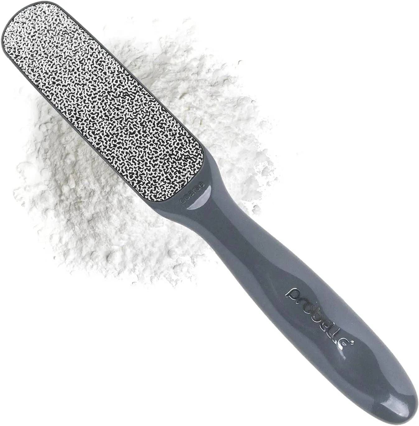 

Double Sided Foot File Callus Remover - Instantly Reduces Corns to Powder, Safe Tool in Dark Grey