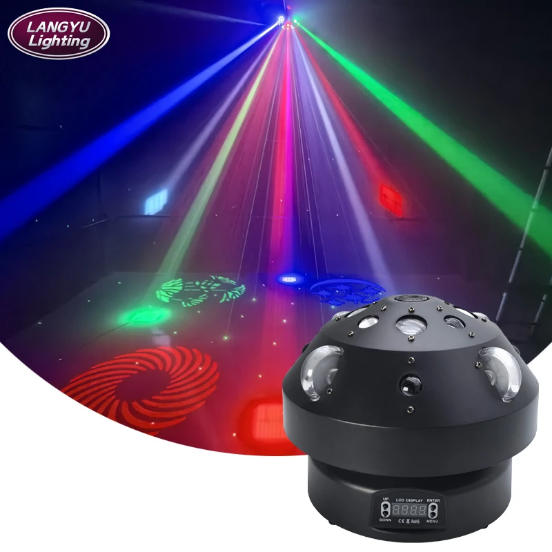 Stage lights 4 in 1 DJ Disco Bar Rotating Moving Head Effect Light Family Gatherings KTV Box Laser Pattern Projection