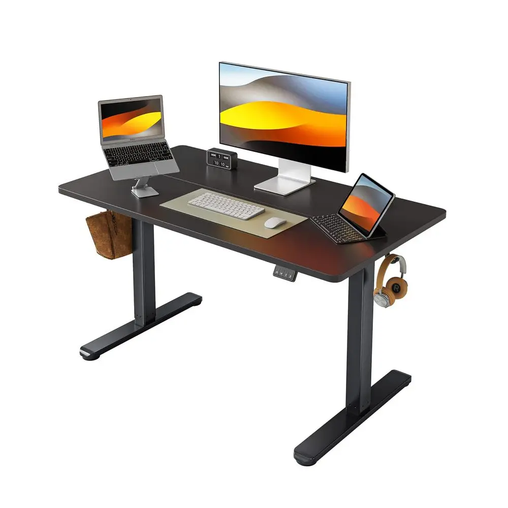 Electric Standing Desk Height Adjustable, 40 x 24 Inches Sit Stand up Desk, Home Office Computer Desk Rising Memory Presets Blac