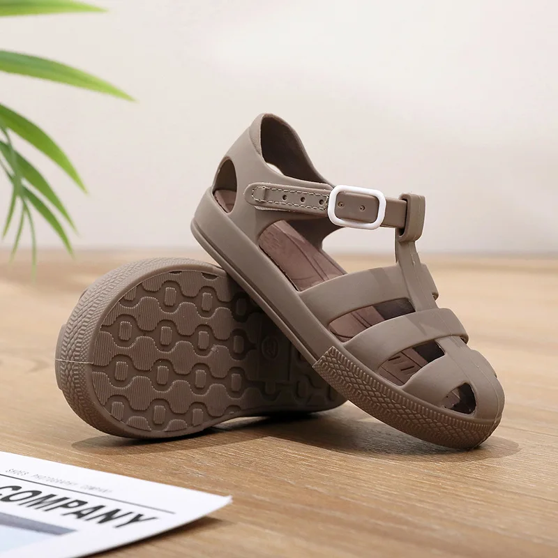 New Mini Brazil Roman Sandals Boys Girls Sandals Flox Jelly Shoes Sandals Children\'S Shoes Roman Hollow Breathable Sandals