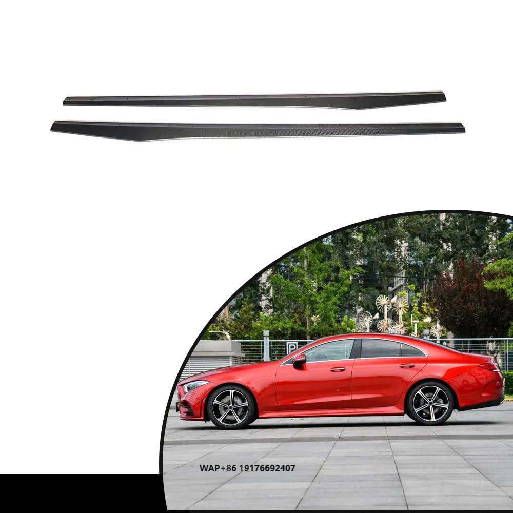 

Perfect Fitment Carbon Fiber CLS C257 Side Skirts Extension for MercedesBenz CLS400 550 Sport CLS63 forAMG 4-Door 2018 2019