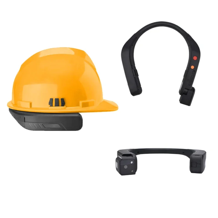 

2025 Grandtimel Led Flashlight Stable Body Worn Camera Anti-fall Anti-vibration 4G LTE WIFI GPS head mounted Live Streaming Came