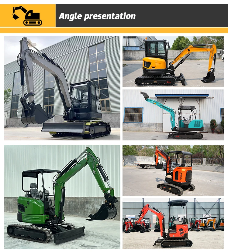 Multifunktionaler 2,5-Tonnen-Minibagger mit Dieselmotor, CE EPA Euro 5, Maßanfertigung für Haus und Hof – Detail 5