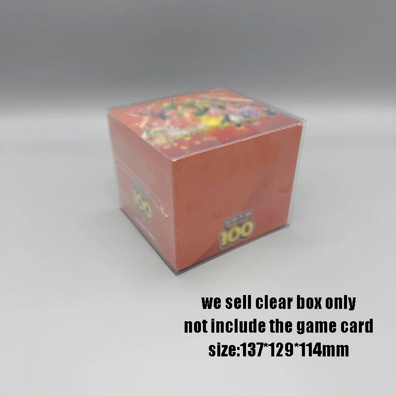 High quality transparent PET plastic box for S-Chinese PTCG Sword&Shield Start Deck display storage box