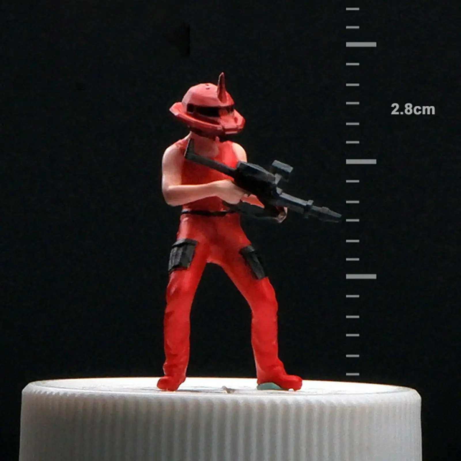 Miniatur figur Dioramen im Maßstab 1/64 Landschafts dekor Sammlerstücke Schreibtisch dekoration Layout handgemalte Handwerk Mini Menschen Figur