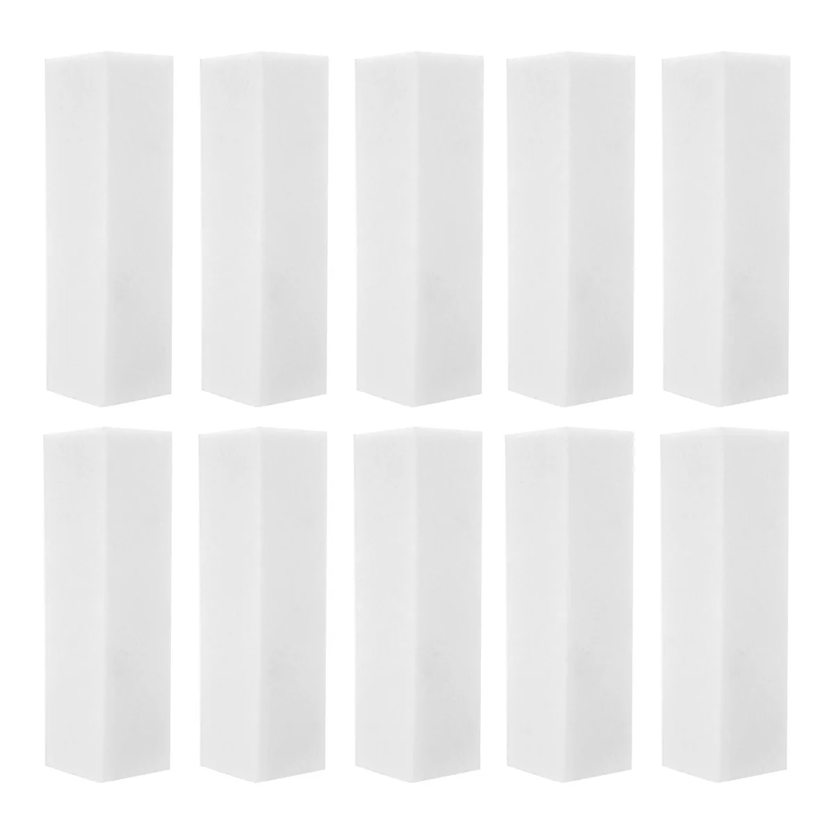 10 x สีขาว Sanding Blocks สําหรับเล็บออกแบบเล็บขัดพื้นผิวขัดเล็บแฟ้มบล็อกเล็บเล็บเครื่องมือทําเล็บมือ