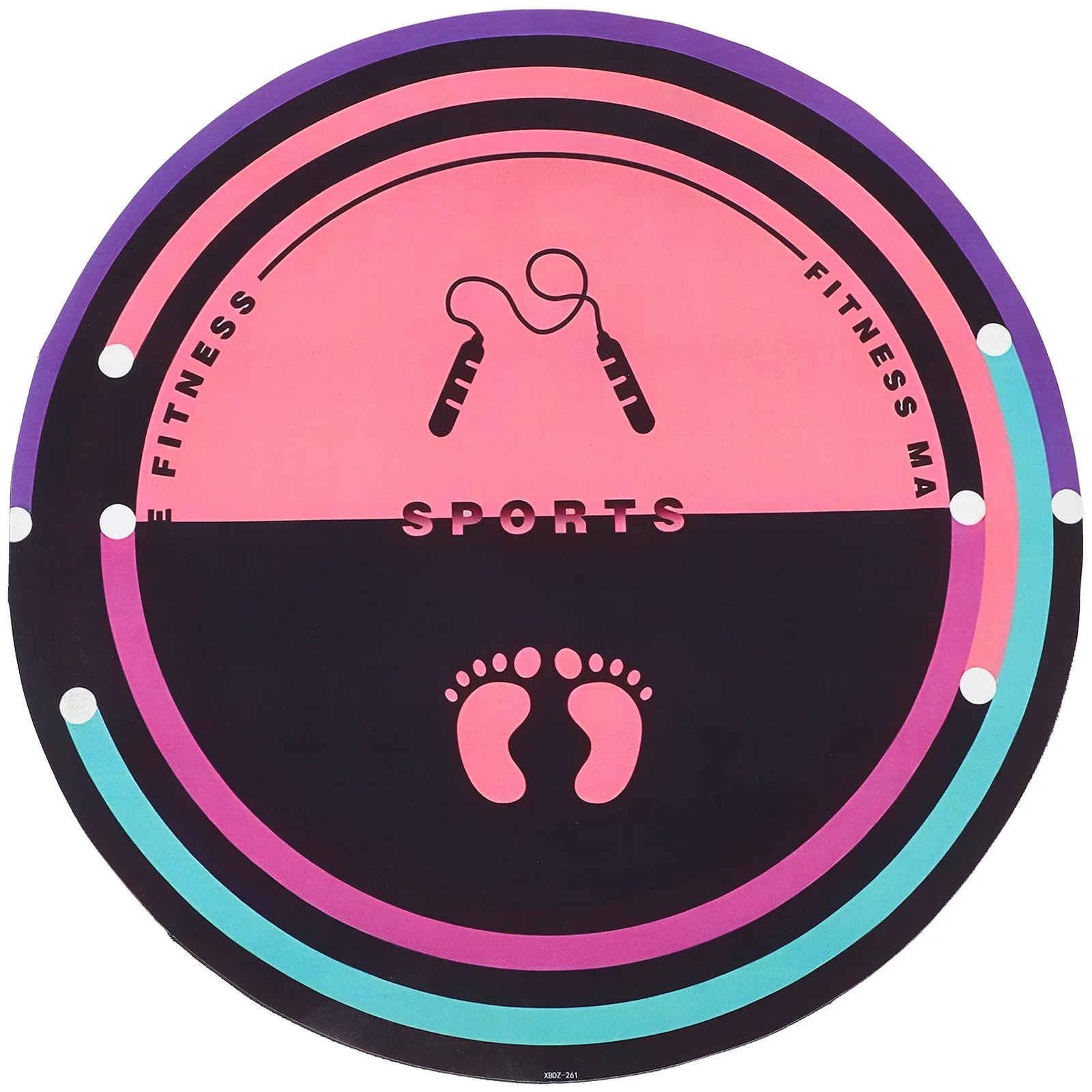 القفز على الحبل حصيرة 30 بوصة سميكة عدم الانزلاق المحمولة بساط للتمارين المنزلية اليوغا بيلاتيس اللياقة البدنية التدريب عازلة للصوت الرياضة