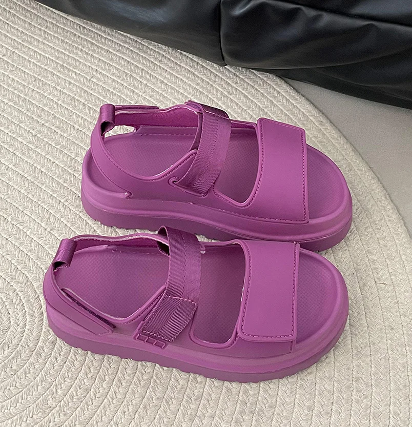 CHABELLA Fashion Comfortable Thick Sole Platform Women\'s Sandals 2024 Summer Lightweight Beach Outside Non Slip Roman Sandals