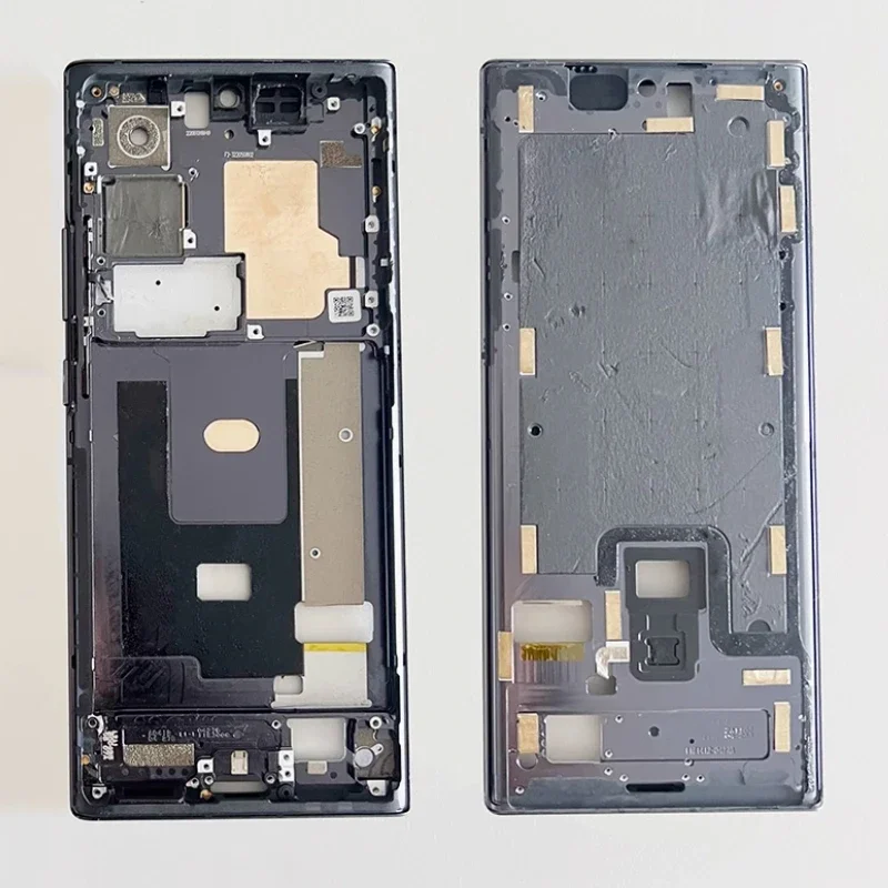 For ZTE Axon 40 Ultra 5G A2023P A2023PG Middle Front Frame Plate Housing Board LCD Support Bezel Repair Parts With Side Key