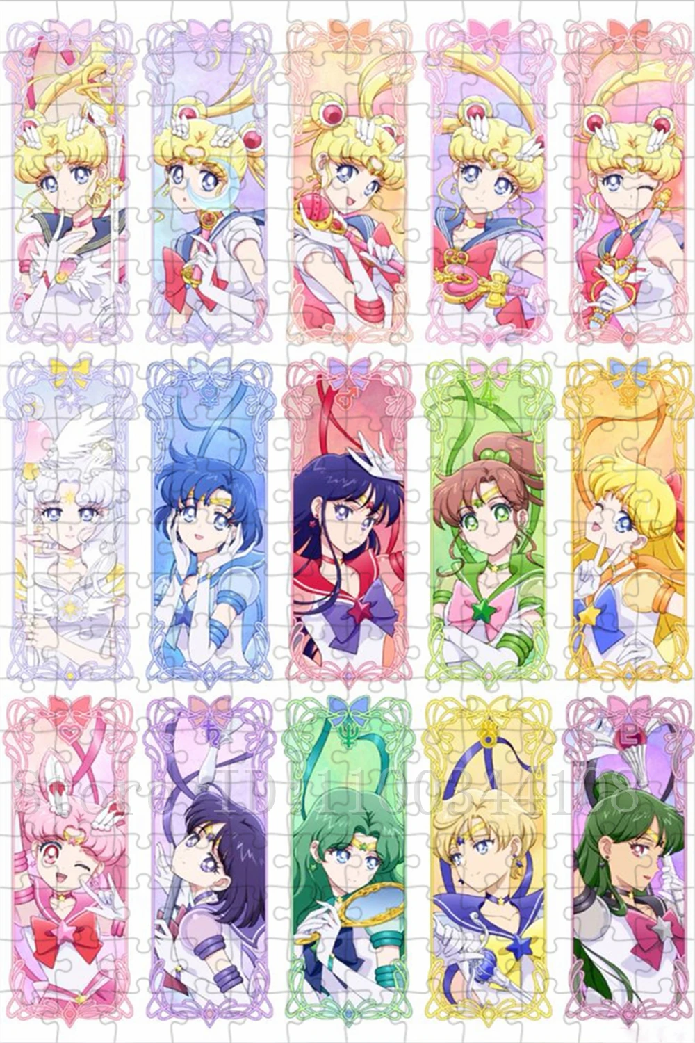 300/500/1000 Pieces Sailor Moon Jigsaw Puzzles Anime Character Cartoon Puzzles Parent-Child Interactive Intelligence Game Toys