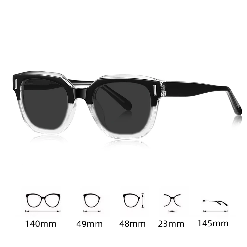 LOERHUNAR 2025 New Fashion Leopard Myopia Sunglasses for Women and Men Retro Oval Acetate Fibre Optical Prescription Sunglasses - Image 4