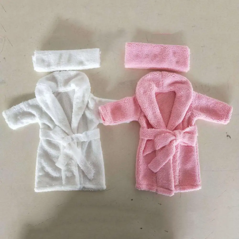 Soft Baby Photography Props Newborn Plush Scarf Bathrobe Shower Costume Gift