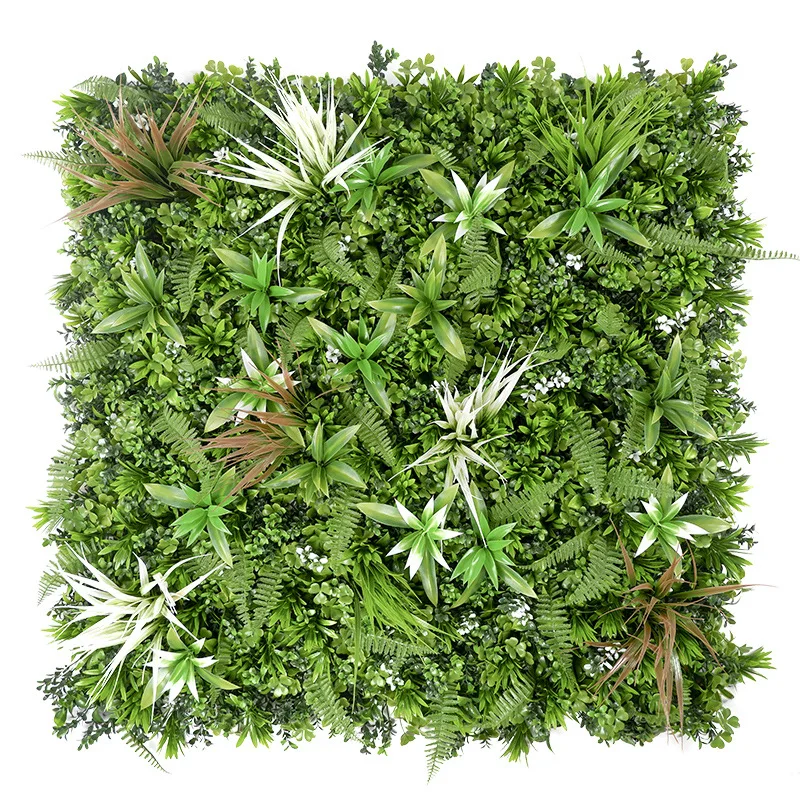 

Wedding Decorative Outdoors Hanging Plants Leaf UV Boxwood Green Hedge Wall Tiles Panel Artificial Grass Mat For Wall Decor