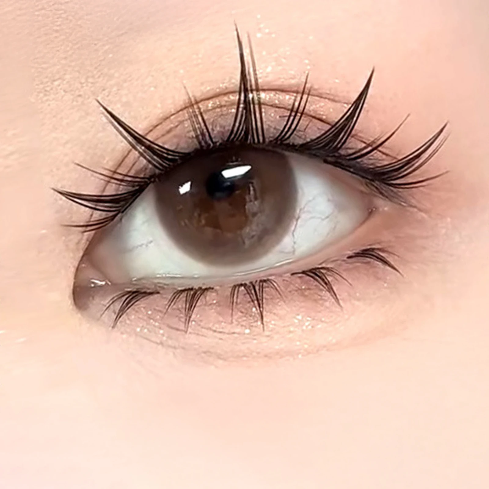 Cils féeriques coniques sans colle, Segments papillon flottants naturels, extensions de cils Manga, grappe individuelle, faux cils