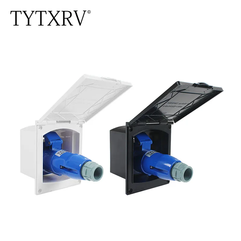 TYTXRV Camper 220V-240V 16A External Flush Hook Up Waterproof Plug Socket apply to Caravan Camper accessories