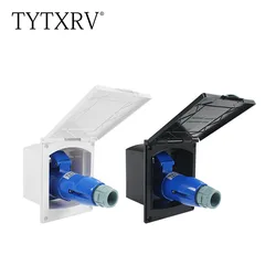 TYTXRV Camper 220V-240V 16A External Flush Hook Up Waterproof Plug Socket apply to Caravan Camper accessories