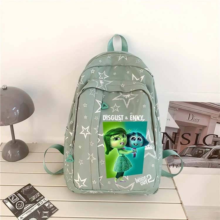 Inside Out 2 Disney New Movie Cartoon Backpack Students School Bag Children Bookbag Laptop Outdoor Rucksack Kids Birthday Gifts