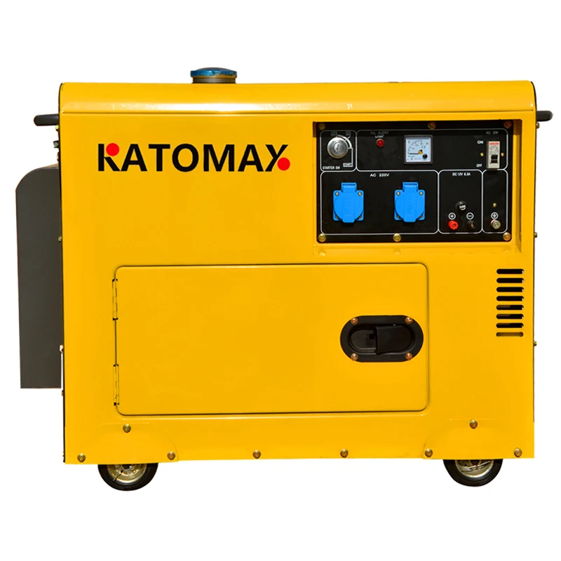 50Hz 7kva portable sound proof   generator 3 phase