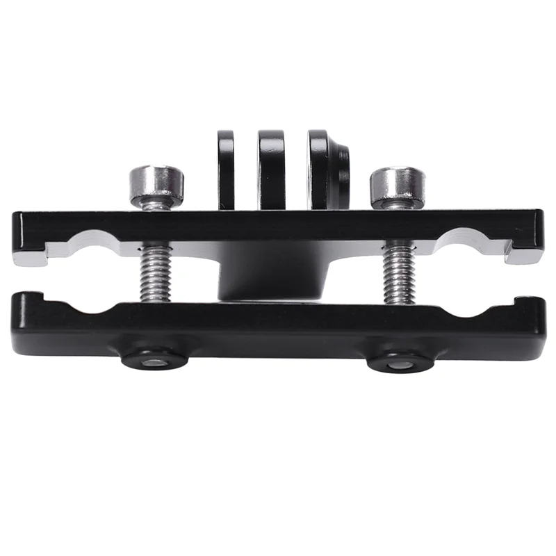 AS95-2X الألومنيوم دراجة دراجة السرج السكك الحديدية منصب الكاميرا ل Gopro بطل 2 3 + 4 أسود