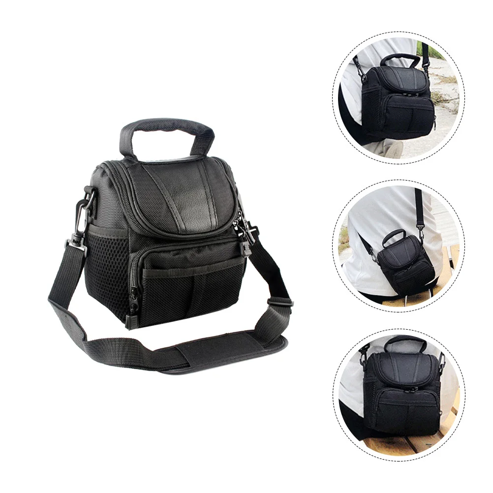 1 pçs câmera bolsa de armazenamento ombro portátil pequeno leve alça ajustável maleta câmera crossbody saco ao ar livre