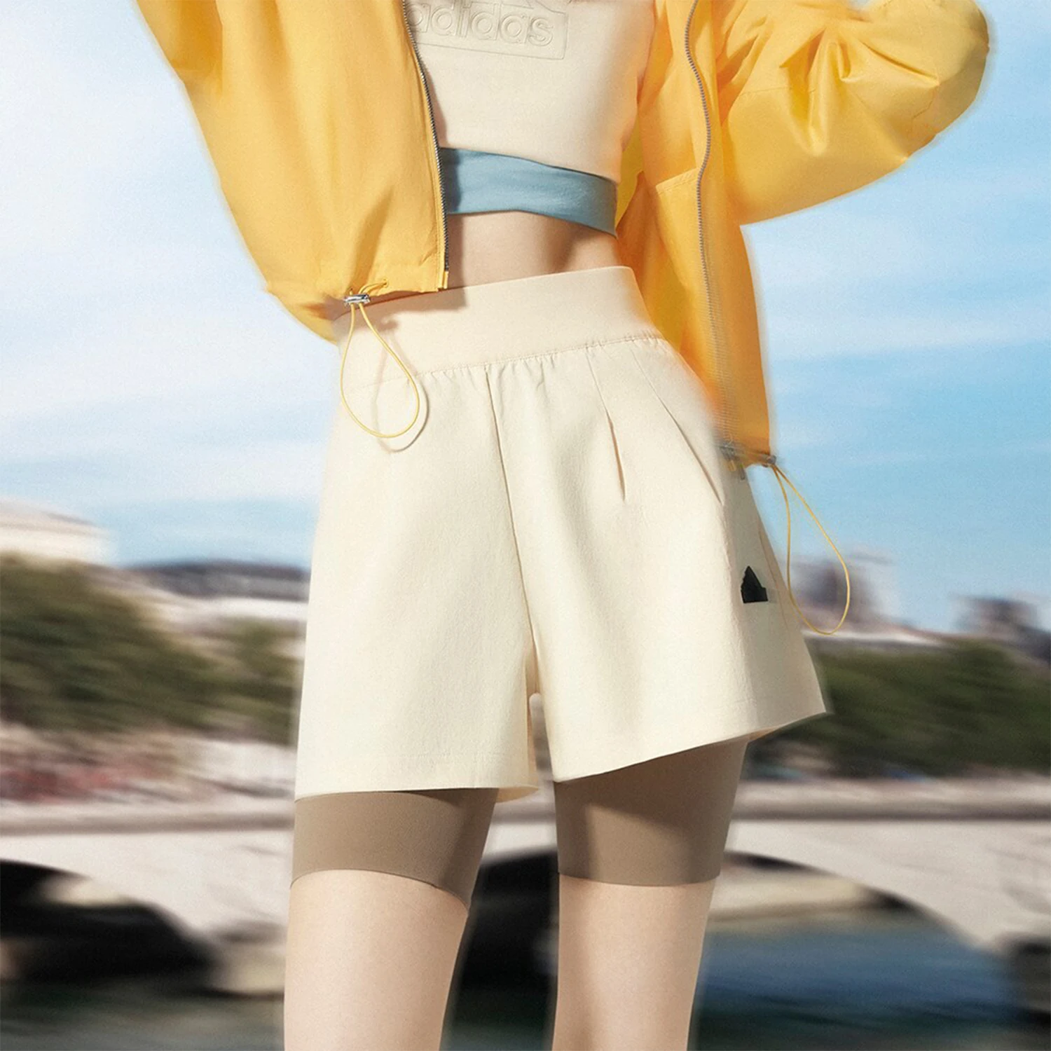 

Adidas Official Authentic TECH WV SHORTS Women's Woven Sports Shorts IM8829