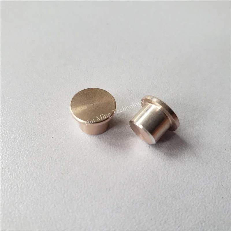 10Pcs Aluminum Key Cap Knob Car Metal Konbs Silver 9.7*6.6Mm Audio Amplifier Button Decoder Button Tact Switch Cap Power Tactile