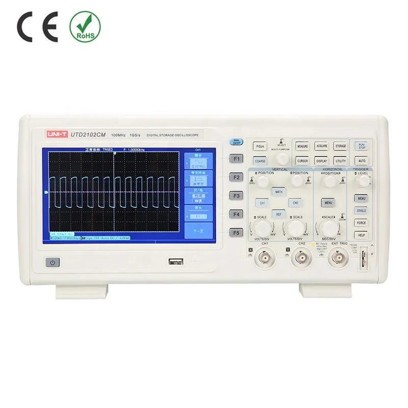 

34 Kinds of Auto Measurements UTD2102CM Digital Storage Oscilloscope