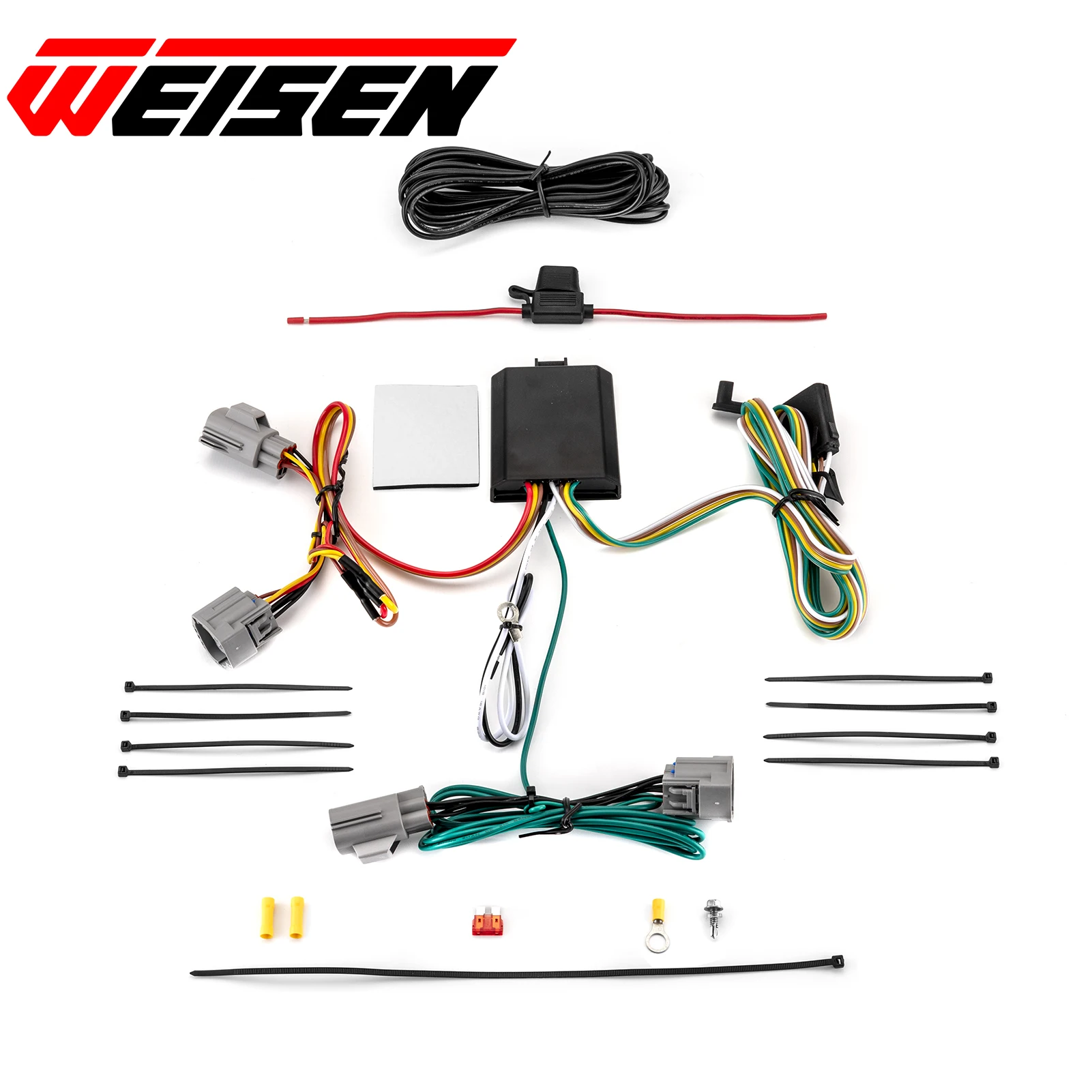 

Vehicle-Side 4-Pin Trailer Wiring Harness Connect Trailer Tail Lights for 2007-2012 Dodge Nitro, Jeep Liberty All Models 56334