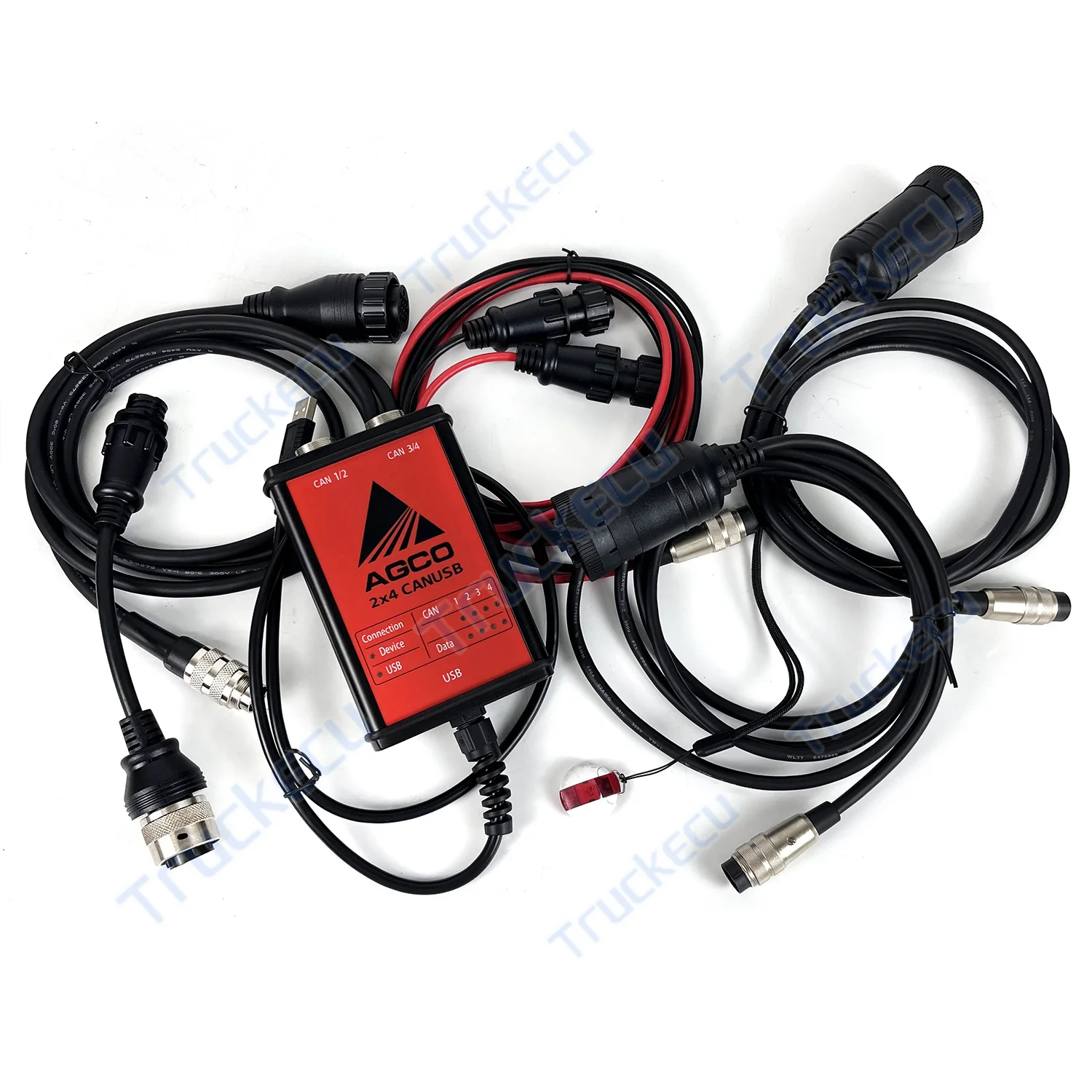 Agricultural Diagnostic Scanner for AGCO EDT CANUSB Interface Heavy Duty Electronic Diagnostic Tool with key dongle